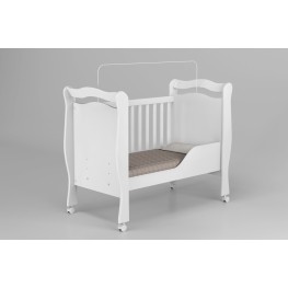 Berço Mini Cama Alvin  J & A Móveis - Cor Branco