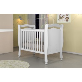 Berço Mini Cama Alvin  J & A Móveis - Cor Branco